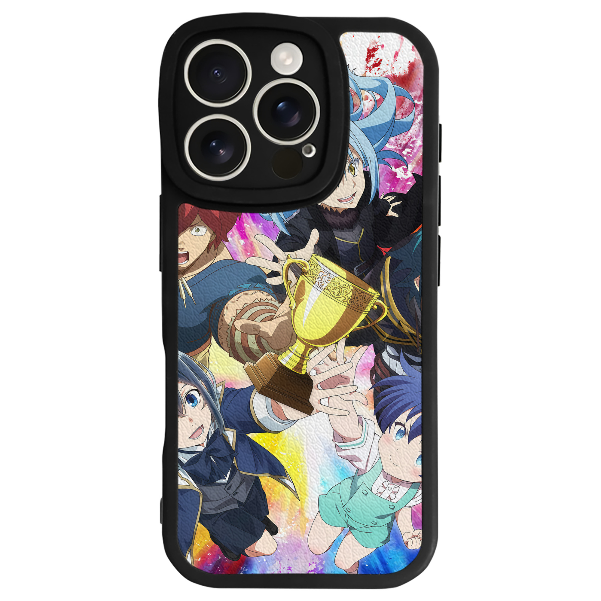（画像用） 転スラ Regarding Reincarnated to Slime 【iPhone 16シリーズ対応】シリコンスマホケース（レザー調） 材質：シリコン